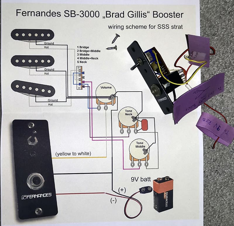 Fernandes SB-3000 Brad Gillis Booster preamp (1984)