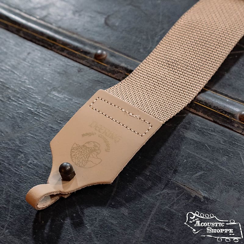 Deering nylon banjo strap tan reverb