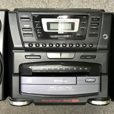 JVC PC-XC70 Stereo System Boombox 10 Disc CD Changer & 2 | Reverb