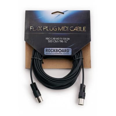 ROCKBOARD CAB MD FX 500 BK FlaX Plug MIDI Kablel, 200 cm for sale