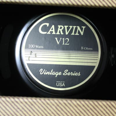 Carvin BelAir 212 Vintage Tube Series 50-Watt 2x12" Guitar Combo 1995 Tweed image 12