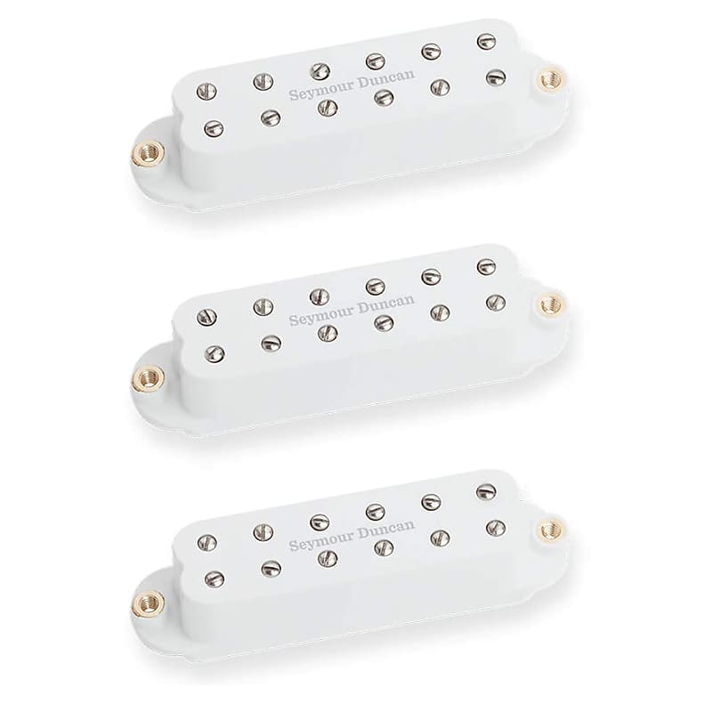 Seymour Duncan Billy Gibbons Red Devil Single Coil Strat Sized Guitar Pickup Set White Alnico 5 Mags image 1