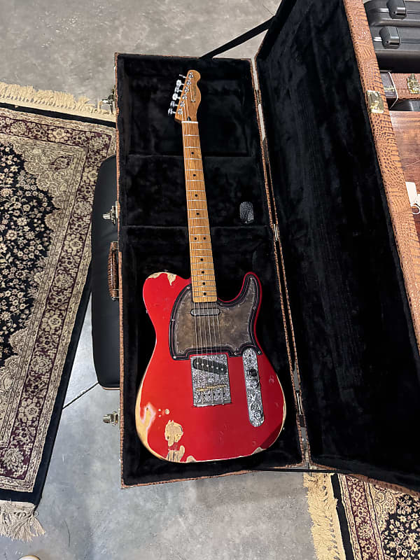 Fender Telecaster - Candy Apple Red - Roasted Maple Neck - Modified Heavy Relic Cowboy Guitar image 1