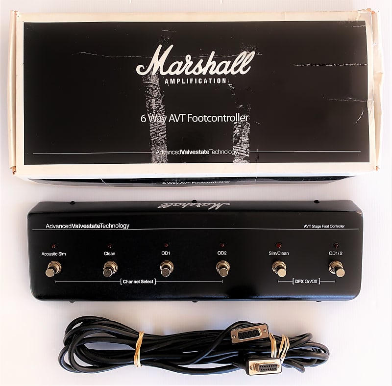 Rare Vintage Marshall 6 Way AVT Marshall Amplifier Footswitch Reverb