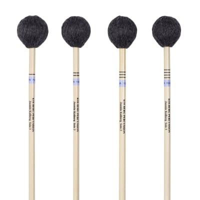 Kolberg R709 marimba mallets Jasmin Solo 3 blue set of 4, rattan image 1