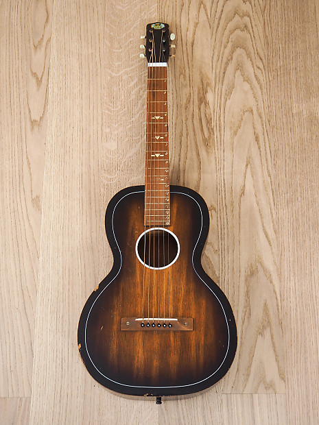 1930s Regal Square Neck Vintage Parlor Acoustic Slide Guitar