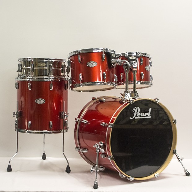 Pearl Vision SST 12 13 16 22 14 Metallic Orange Drum Set