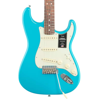Fender American Professional II Stratocaster Electric Guitar, Miami Blue, USED, Blemished for sale