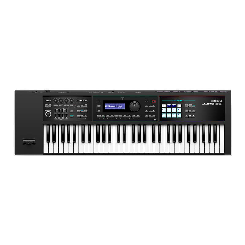 Roland JUNO-DS 61-Key Lightweight Gig-Ready Battery-Powered Velocity-Sensitive Keyboard Synthesizer Action with Eight-Track Pattern Sequencer image 1