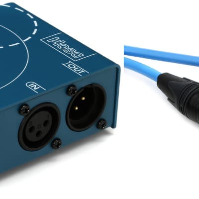 Hosa ODL-312 S/PDIF Optical to AES/EBU Digital Audio Interface  Bundle with Pro Co D-Box Digital Input Cable - 3 foot image 1
