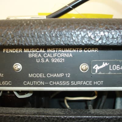 Vintage Fender Champ 12 12-Watt 1x12" Guitar Combo Amp image 12