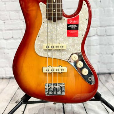 Fender Limited Edition Lightweight Ash American Professional Jazz Bass with Rosewood Fretboard 2019 - Sienna Sunburst image 2