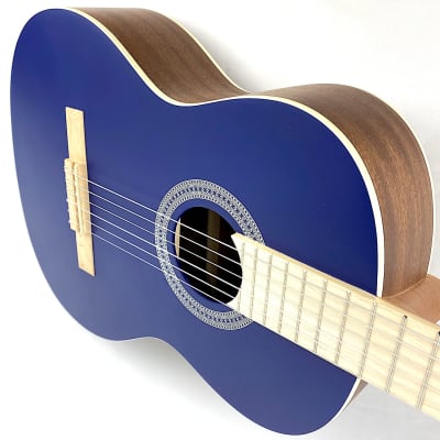 Cordoba Protégé Matiz C-1 Classical Guitar 2021 Classic Blue w/ Matching Bag image 5