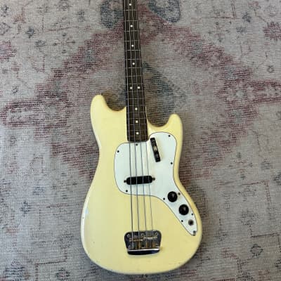 Fender Musicmaster Bass 1974 - Olympic White for sale