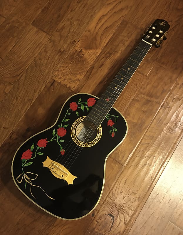 Esteban Classical Guitar 8th Anniversary 2008 Black Acoustic Reverb