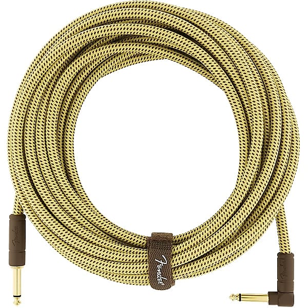 Fender Deluxe Series Straight / Angled TS Instrument Cable - 25' image 1