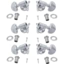 Tuners - Grover, Rotomatic, 18:1, "Milk Bottle" Style, 3 per side, Color: Chrome