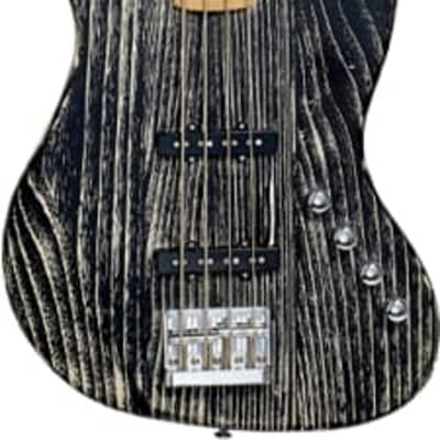 Michael Kelly Guitars, Element 4 Open Pore Trans Black, Maple Fretboard, MKO4OBKMRC image 8