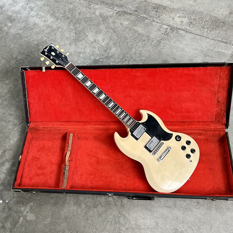 Greco SS-600 SG electric guitar c 1975 Oxblood original