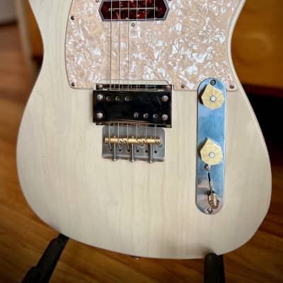 Waterslide Guitars T-Style Coodercaster PLEK'd White Blonde w/Lollar Supro Lap Steel+Charlie Christian Pickups image 4