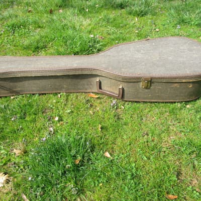 Conrad Violin Shape Guitar, 1960's,  Sunburst, Hang Tags, Scroll Headstock, Original Case image 21