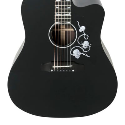 USED Gibson - Dave Mustaine Signature - Songwriter Acoustic Guitar - Ebony - x2030 for sale