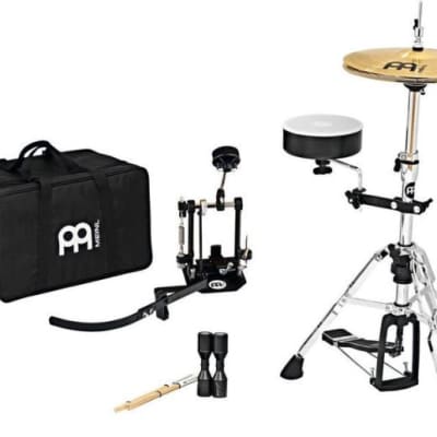 Meinl Percussion Cajon Drum Set Direct Drive Pedal - with Cymbals