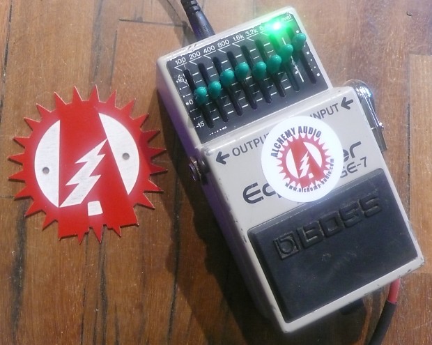 BOSS GE-7 Equalizer 黒ラベル ACA TAIWAN製 Boss GE-7 Modified True Bypass & Noiseless Equalizer Made In