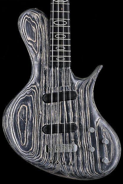 Ritter R8 Singlecut 4 String Bass With Case - Sand Blasted Black - When Everything Else Won't Do! image 1