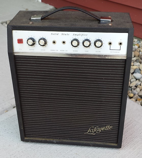 Vintage Lafayette Solid State Amplifier combo amp 60 s Reverb Tremolo Japan