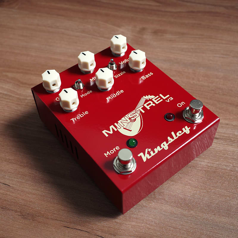 Kingsley Minstrel V3 Tube Overdrive  2023 - Latest version with "more" footswitch and updated gain modes image 1