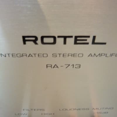 Rotel RA-713 Vintage Stereo Integrated Amplifier image 3