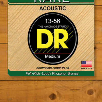 DR RARE - Phosphor Bronze Acoustic Guitar Strings | Medium 13-56 for sale