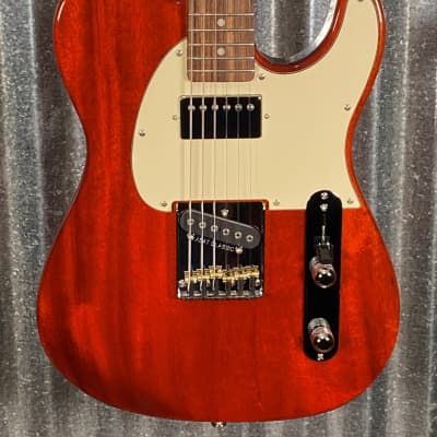 G&L USA Custom ASAT Classic Bluesboy Clear Orange Guitar & Case #1039 for sale