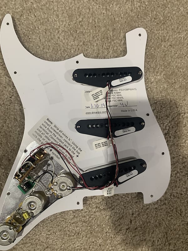 Dimarzio DiMarzio FG2108PWA10 Richie Kotzen Strat Replacement