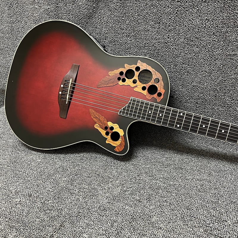 Applause by Ovation AE148 Acoustic/Electric Guitar Red Burst