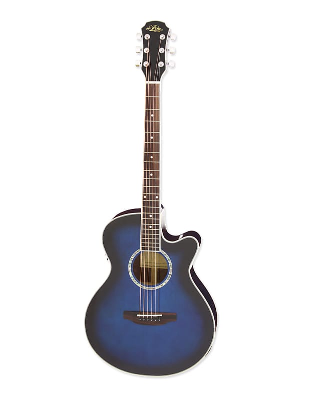 ARIA FET-01STD SBL Elecord Electro-Acoustic Guitar Blue Shade
