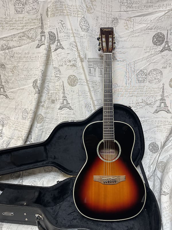 Takamine Gy51e In Sunburst Finish With Hard Shell Case 