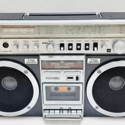 その他 bombeat TOSHIBA BomBeat 40 Boombox Ghettoblaster Stereo Radio