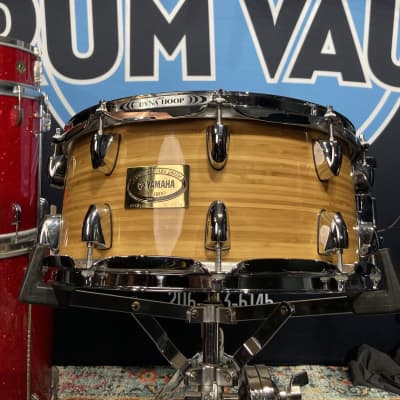 Yamaha - 14x6.5" CMSD1465 Bamboo Snare Drum 2008, Natural Satin image 1