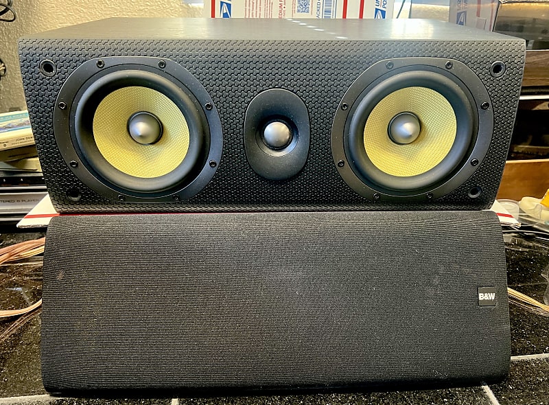 B&W Bowers and Wilkins LCR60 S3 Center Channel Speaker Black