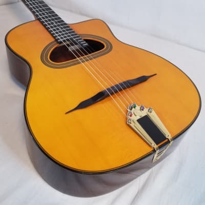 Gitane D-500 D Hole MacCaferri-Style Professional Gypsy Jazz Guitar, Solid Sitka Spruce Top, W/Protour Gig Bag 2023 image 10