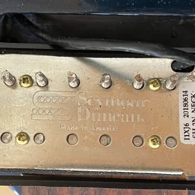 90s MIJ blue Jackson DK27 Baritone electric guitar w/ SD JB Jazz, locking tuners, TSA hard case image 13
