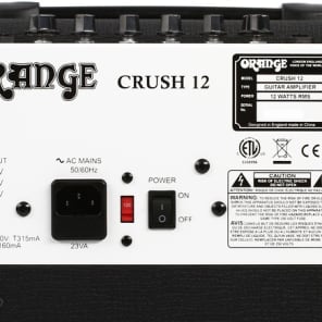 Orange Crush 12 1x6" 12-watt Combo Amp - Black image 3
