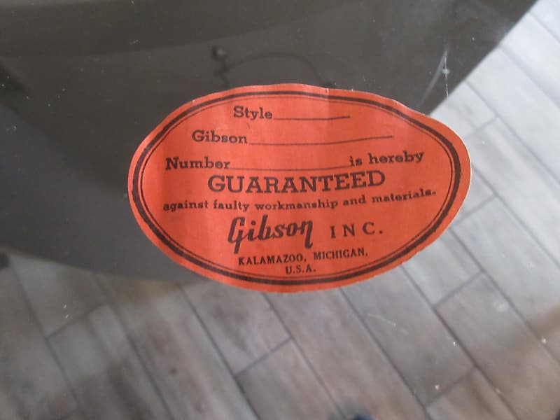 Gibson orange deals label