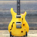PRS SE Custom 22 Semi-Hollow Flame Maple Top Santana Yellow Electric Guitar w/Bag