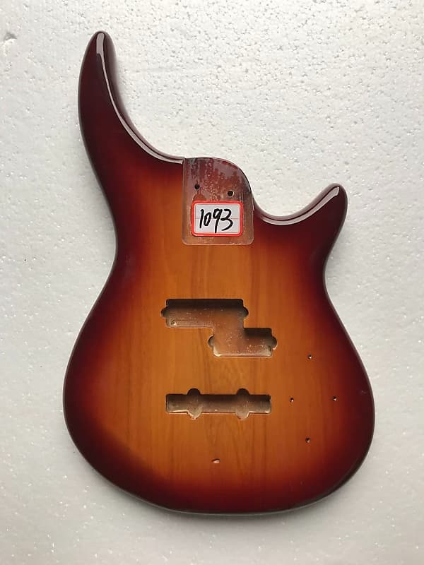 Cherry Burst 4 String Bass Guitar Body Reverb