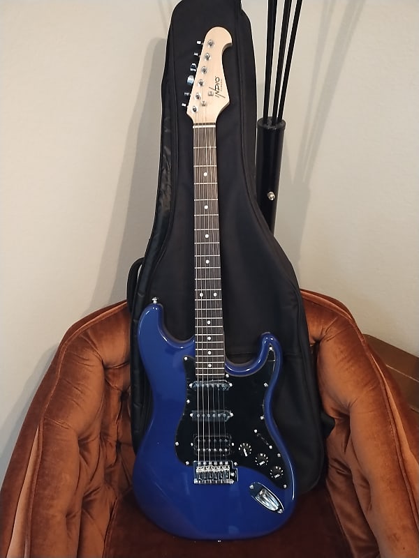 Indio Stratocaster Electric Guitar - Blue image 1