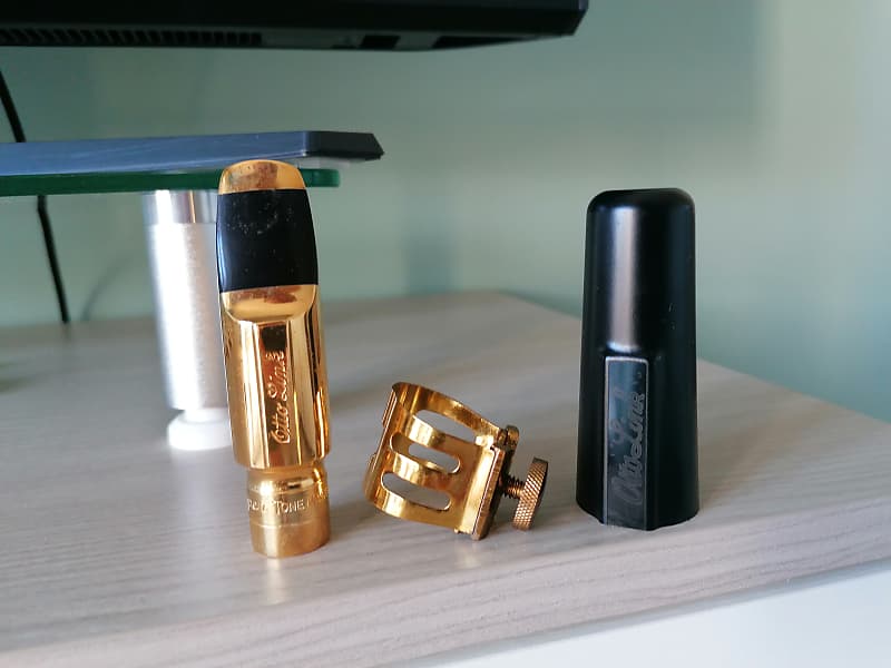 Otto Link STM 6 alto saxophone mouthpiece gold plated . | Reverb