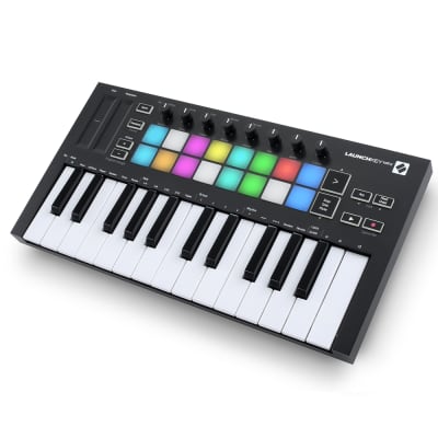 Novation Launchkey Mini MK3 25-Mini-Key MIDI Keyboard Controller, 16 RGB Pads image 7